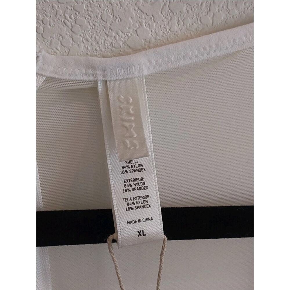 Skims Fine Mesh Catsuit Marble White Festival Hacker Avant-garde Lingerie XL NWT - Picture 6 of 6